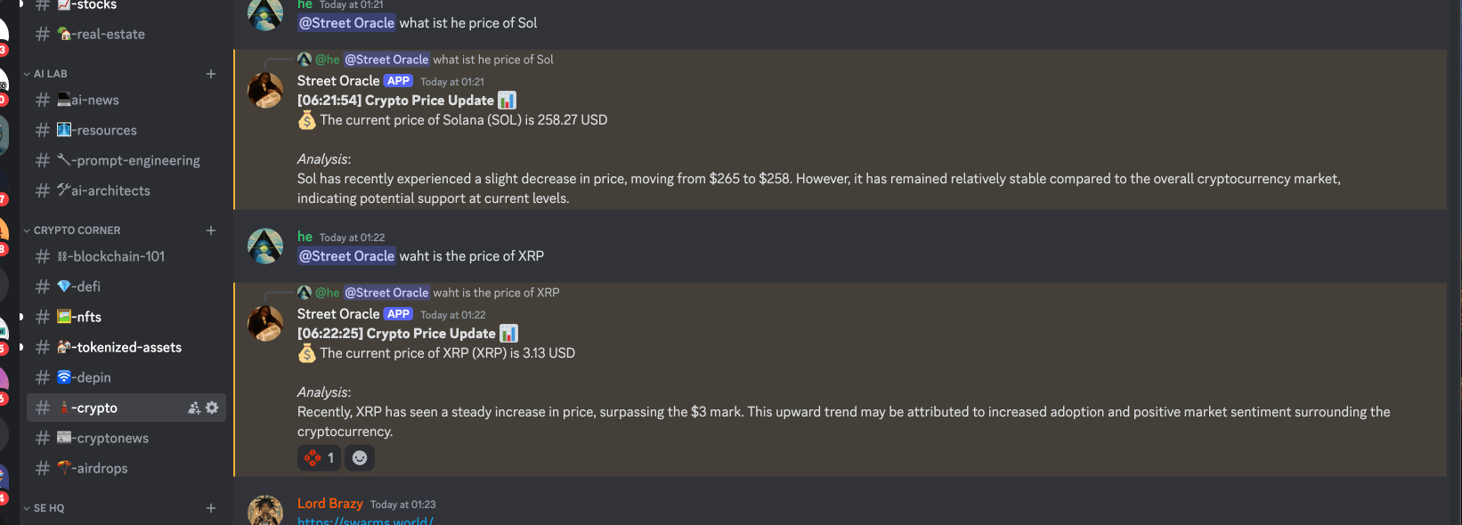 Generative AI, RAG, and LLM Discord Bot